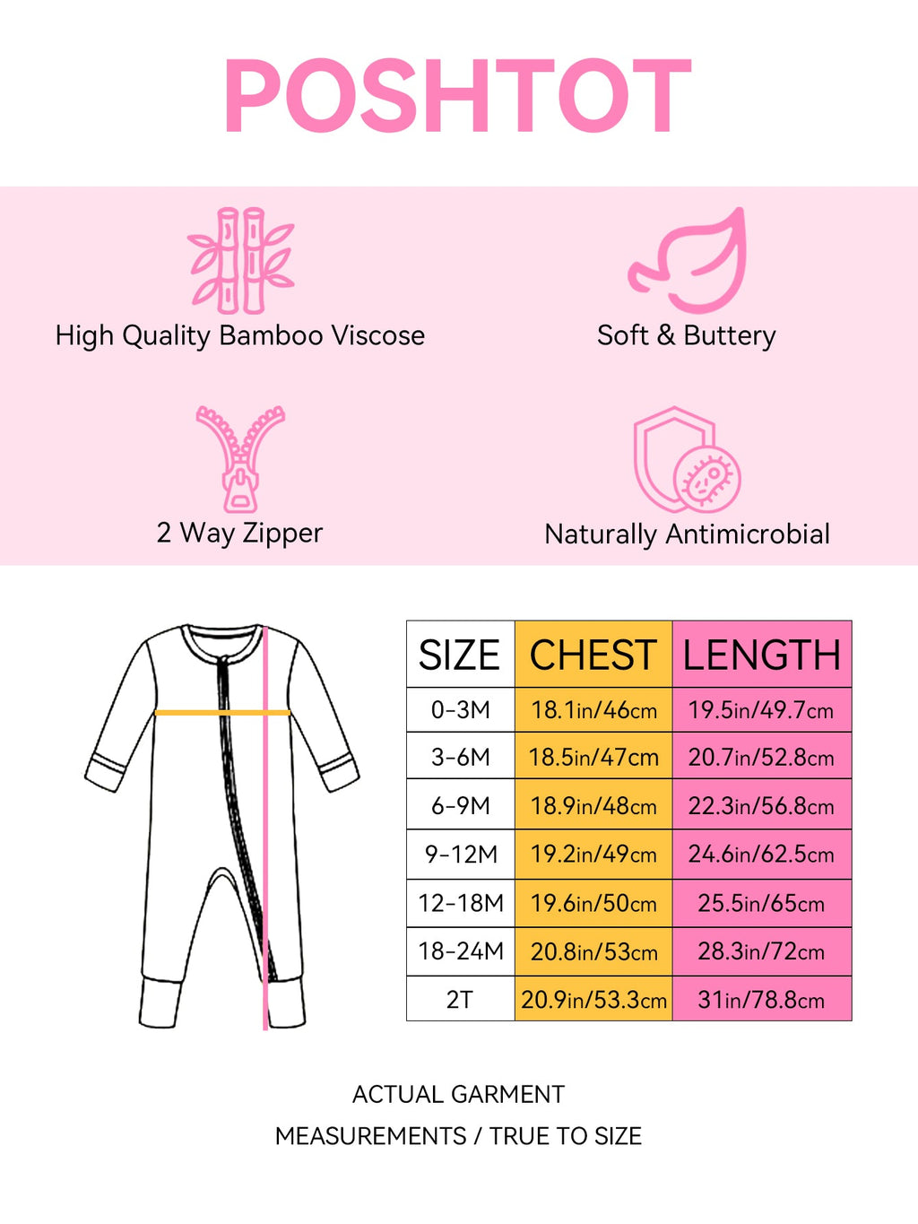 PoshTOT Sanrio Hello Kitty Christmas Bamboo Baby Convertible Zippy Romper