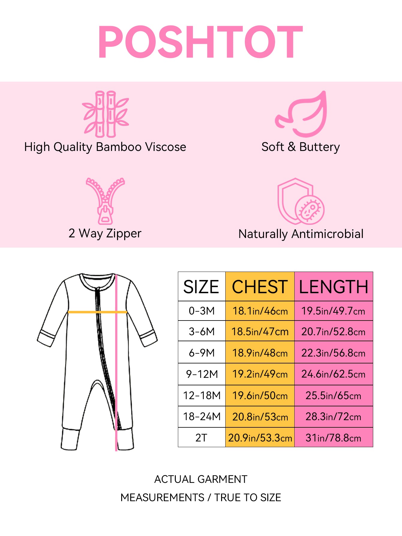PoshTOT Sanrio Hello Kitty Christmas Bamboo Baby Convertible Zippy Romper