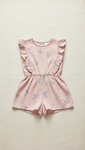 Blush petal cotton romper