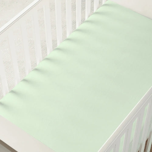 Bamboo Crib Sheet in Sage Green