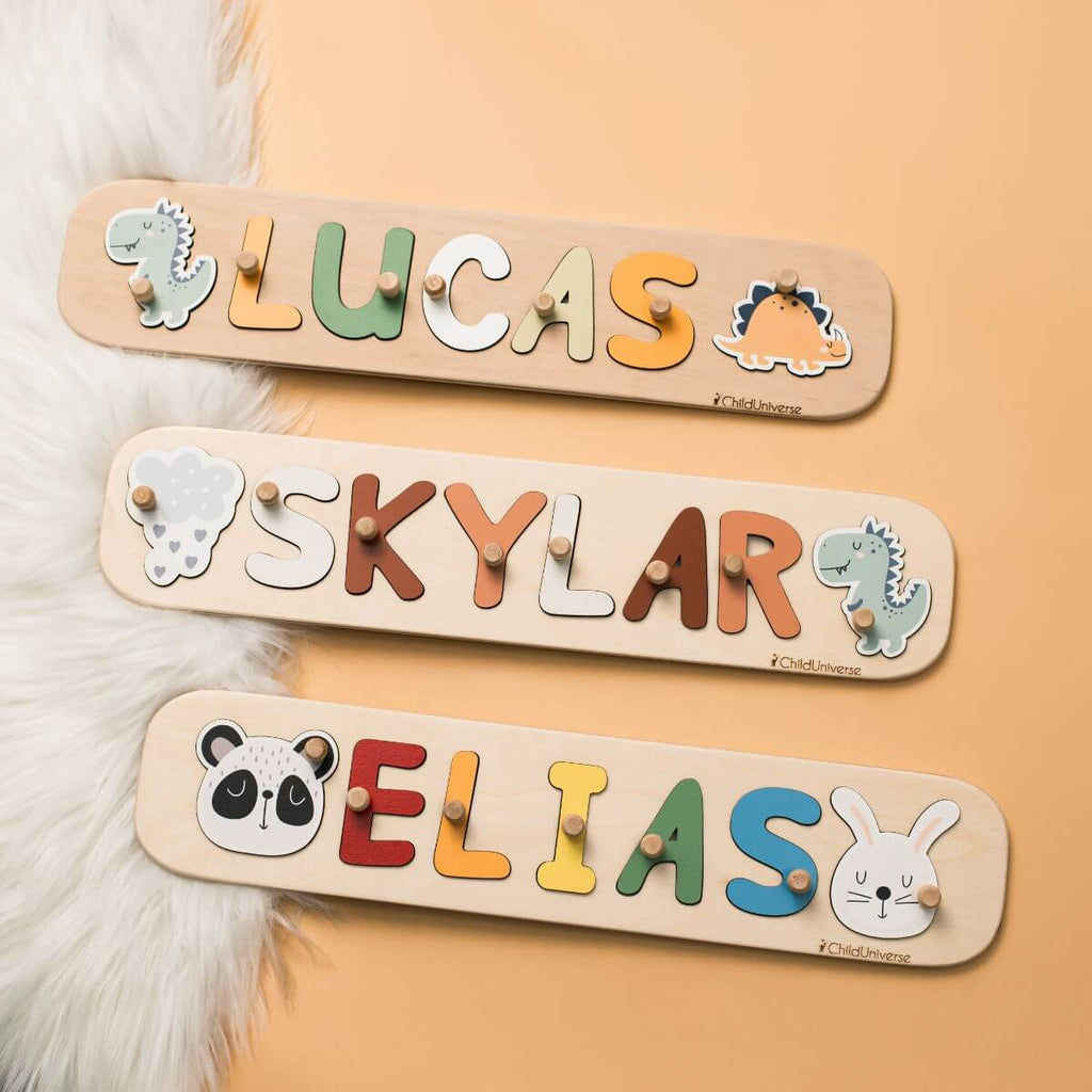 Name Puzzle with Pegs